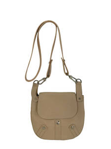 *23R293 1 LONGCHAMP Long Champ shoulder bag leather beige group shoulder .. bag secondhand goods 