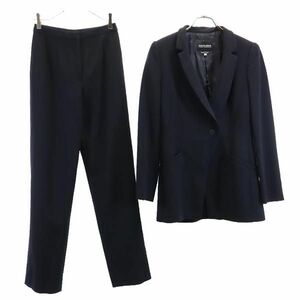 joru geo Armani Italy made setup pants suit 38 navy series GIORGIO ARMANI lady's 230926