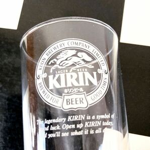 e50)キリン ビールグラス ビアグラス グラス コップ KIRIN 麒麟ビール 昭和 レトロ 当時物 【ラストワン】の画像2