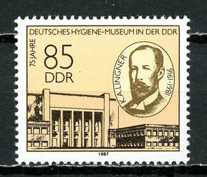 ∞東ドイツ　1987年　ドイツ衛生博物館　SC#2598　未使用NH　1種完