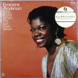 ◆ERNESTINE ANDERSON/WHEN THE SUN GOES DOWN (JPN LP/Promo/Sealed/高品質特製重量盤) -Ray Brown, Concord