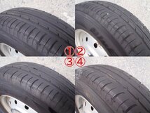 スチールホイール タイヤ 4本 アルト　HA36V　H28 セット　純正　鉄チン　145/80R13　ヨコハマ 2021年製　_画像6