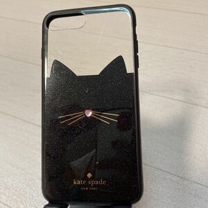  Kate Spade kate spade iPhone X cover cat .. cat soft silicon / black × clear 