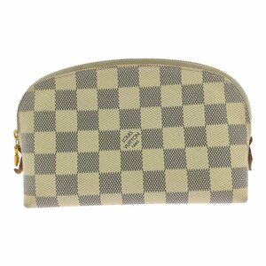 ルイヴィトン ダミエ・アズール・ポシェットコスメティック・トラベルポーチ/N60024/ホワイト/LOUIS VUITTON 翌日配送可■494545