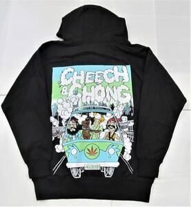 BE50)NO BRAND CHEECH CHONG バックプリントプルオーバーパーカー/XL/USサイズ/大きいサイズ