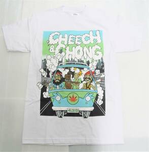 BH64)PRO TEAM CHEECK&CHANG プリント Tシャツ半袖/WHITE/LA/HIPHOP/M/大きいサイズ/ヘビー/USサイズ