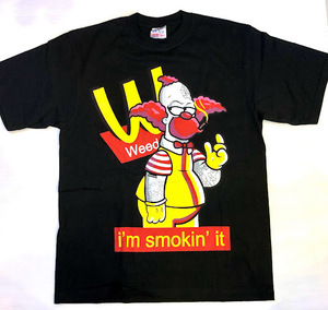 BH54)PRO TEAM I'M SMOKING' IT プリント Tシャツ半袖/LA/HIPHOP/M/大きいサイズ/ヘビー/USサイズ