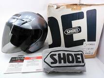 【送料無料】SHOEI ショウエイ J-FORCEⅢ J-FORCE3 Jフォース3 パールグレーメタリック Lサイズ 元箱付き スモークシールド付き_画像1