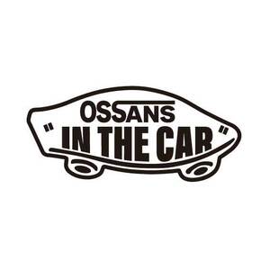 【カッティングステッカー】VANS風　IN THE CAR 　おもしろ　おしゃれ　おっさん