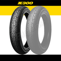 DUNLOP K300 CBX250RS GB250クラブマンGB500TT GB400TT CL125 CL135 SL350 CBX125カスタム 90/90-18 M/C 51S WT フロント タイヤ_画像1