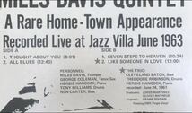 ■MILES DAVIS■マイルスデイヴィス■In St.Louise / 1LP / Recorded Live ar Jazz Villa June 1963 / 歴史的名盤 / レコード / アナログ_画像3
