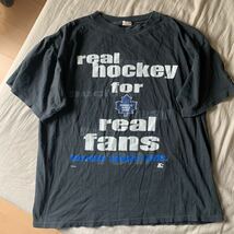 【Starter】スターター カナダ製 NKL Toronto Maple Leafs vintage 半袖Tシャツ Large canada製_画像1