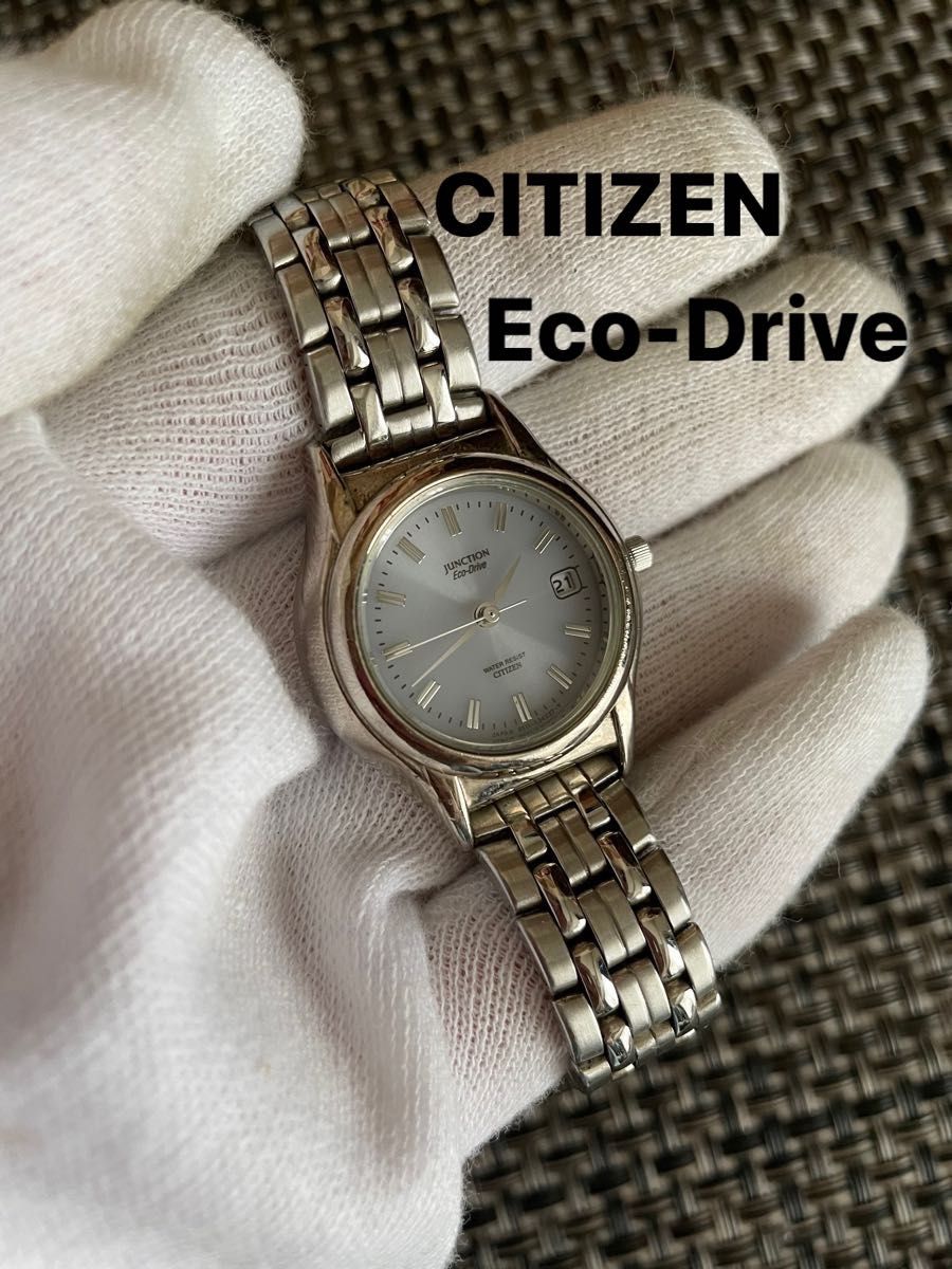citizen eco-drive junction ソーラー 腕時計 稼働品｜PayPayフリマ