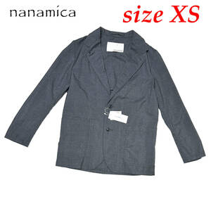 新品 定価50600円 XSサイズ(海外サイズの大きめ Sサイズ位） ナナミカ クラブジャケット グレー Club Jacket SUAS221 ジャケット スーツ
