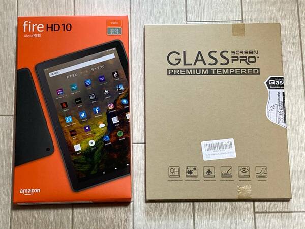 オリーブ【第11世代】Fire HD 10 タブレット 10.1インチHDディスプレイ 32GB Amazon タブレット端末 Android 保護ガラス付き