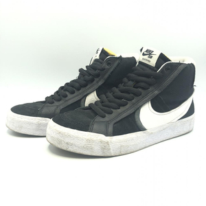 【中古】NIKE SB ZOOM BLAZER MID PRM+ 28cm　ブラック　ホワイト　ナイキ[240017577922]