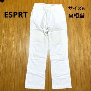 ESPRIT カジュアルパンツ　白　M