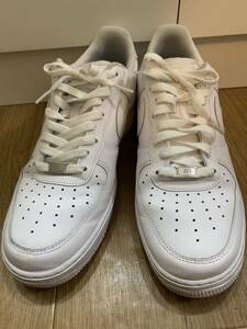 美品☆ NIKE ナイキ スニーカー メンズ AIR FORCE 1 ONE 315122-111 白 ホワイト 29cm 11インチ USED