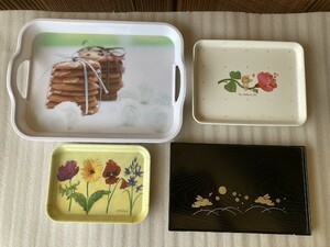 23I27-03 O-Bon angle tray tray tray all sorts set sale present condition goods consumption tax 0 jpy 