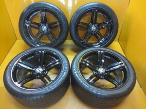 ☆スピスタ☆タイヤホイール　BMW純正 軽量 Mスポーツ 黒塗装？ 6シリーズ 7シリーズ 245/40R19 285/35R19 8.5/9.5J +12/+17 120-5 R19236