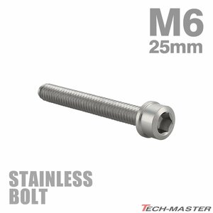 M4×25mm P0.7 キャップボルト スリムヘッド ステンレス シルバー カウル フェンダー エンジン 車 バイク カスタム 1個 TB0181