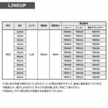 M10×15mm P1.25 フランジボルト フラワーヘッド ステンレス シルバー カウル フェンダー エンジン 車 バイク カスタム 1個 TB0462_画像3