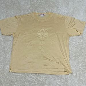  superior article * LOEWE Loewe T-shirt hole gram embroidery rope men's lady's Old Loewe 