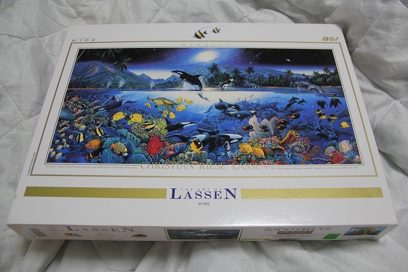 Puzzle Lassen Harmony inutilisé 2000 pièces 92-901 Beverly LAssen Puzzle Christian Reese Lassen Dauphin, jouet, jeu, puzzle, puzzle