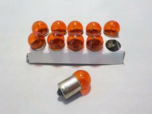 ♪G18型ウインカー口金球（6V8W）オレンジ　10個セット