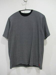 【中古美品】Healthknit ヘルスニット short sleeve crew neck Narrow Border T-shirt M ブラック×ホワイト ボーダー