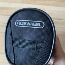 ■美品■ROSWHEEL 　ロスホイール サドルバッグ サイドバッグ　ブラック　サイクルバッグ ロードバイク　アクセサリー　自転車 W00178_画像2