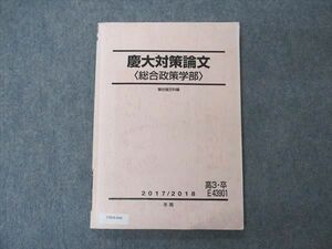 VB04-046 駿台 慶大対策論文 総合政策学部 慶應義塾大学 テキスト 2017 冬期 10m0C