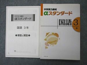 VC05-143 塾専用 中3年 中学実力練成テキスト αスタンダード 国語 状態良い 13S5B