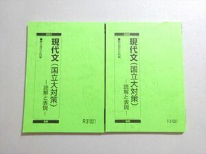 VD37-013 駿台 現代文(国公立大対策)読解と表現 通年セット 状態良い 2022 前/後期 計2冊 17 m0B