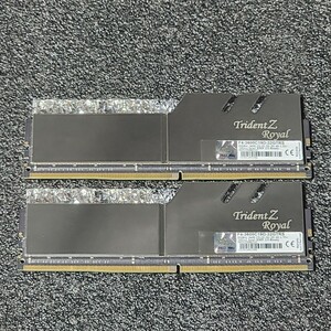 G.SKILL TridentZ Royal DDR4-3600MHz 32GB (16GB×2枚キット) F4-3600C19D-32GTRS 動作確認済み デスクトップ用 PCメモリ 