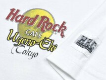 レア古着 Hard Rock CAFE TOKYO 上野駅 Tシャツ sizeM 白 ホワイト ハードロックカフェ 東京 西郷隆盛 スーベニア 音楽 オフィシャル_画像3