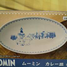 新品 未開封 MOOMIN ムーミン　カレー皿 ブルー サイズ約２６㎝ 送料710円～_画像2