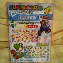 送料510円～ 新品 未開封 SUPER MARIO スーパーマリオ バスタオル マリオ柄 サイズ約60×120 _画像2