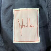 Sybilla シビラ リネン混スカート ブラック ロングスカート 黒 レーヨン ヘンプ リネン キュプラ M B2806_画像4