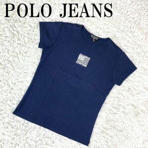 POLO JEANS ポロジーンズ 半袖Tシャツ ネイビー Ralph Lauren ラルフローレン カットソー 紺色 コットン 160 B3076