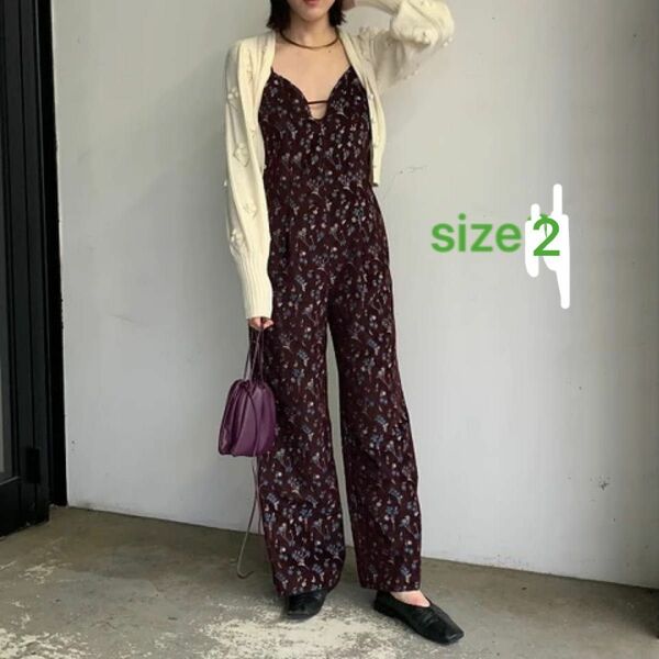 Mame Floral Jacquard Sleeveless Jumpsuits サロペット ジャンプスーツ 新品タグ付