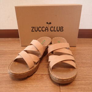 @@ салон 2 час использование Zucca Club легкий Cross дизайн шлепанцы сандалии M 23.5cm 23cm 3E ZUKKA CLUB orange серия оттенок бежевого 