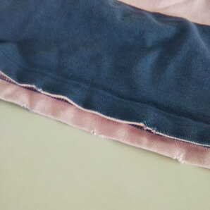 Polo RALPH LAUREN ポロシャツ Mサイズ CUSTOM FIT ラガーシャツ ボーダー ピンク×ネイビー コットン 綿100% ポロラルフローレン メンズの画像7