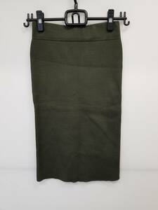 fifth( fifth )| knee height tight skirt | dark green | size chronicle less | lady's |01