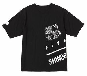 【未開封】 SHINee WORLD 2017 FIVE 公式 5分丈 Tシャツ M テミン オニュ ジョンヒョン ミンホ ミノ キー