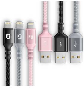 iPhone 充電ケーブル 2M 3本ライトニングケーブル USB ケーブル高耐久 iPhone 充電コード Lightningケーブル 断線防止 MFi認証