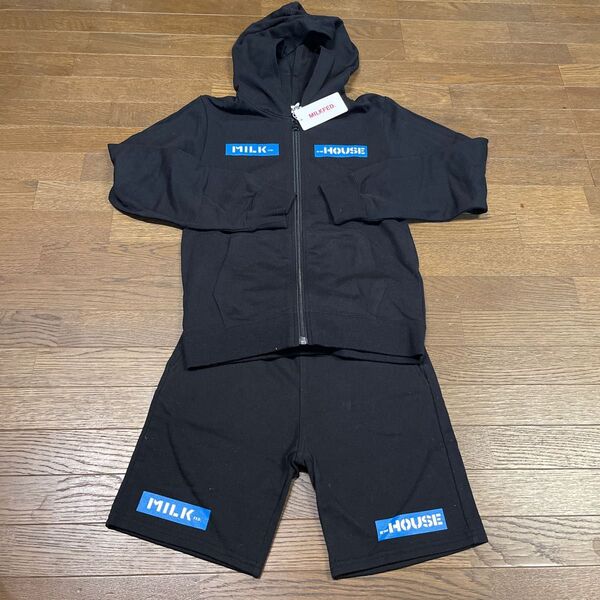 【milkfed.×IN THE HOUSE】スウェットセットアップパーカー