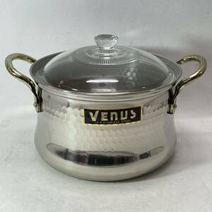 VENUS ステンレス 両手鍋 鍋 なべ ナベ 20cm キッチン 雑貨 レトロ カレー