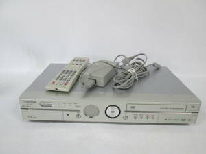 【0906i F4917】 SHARP DVD/HDD HiVisionデッキ DV-HRD3 2005年製 / リモコン(DV-HRD3用) GA319PA / アダプター UADP-A057WJZZ