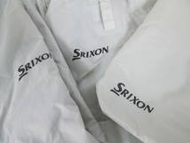 【0929h F5489】 SRIXON スリクソン 半袖 レインウェア上下セット グレー メンズ Lサイズ ゴルフウェア ナイロン 上/身幅61 総丈68 下/w38_画像8